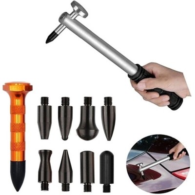 10pcs Car Body Paintless Dent Removal Tools Aluminum Dent Hammer With Knock D...