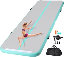 Panana Air Mat, Inflatable Air Gymnastics Mat 10Ft Tumble Mats 4 Inch Thickness 