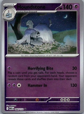 ME01: Mega Evolution #066/132 Houndstone Reverse Holo
