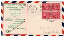 #681 Ohio River 1929 FDC - Planty #12 Harry Ioor Cairo IL