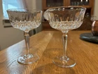 2 Vtg Anchor Hocking LEGACY Champagne Coupe CrystaL Glasses 5 5/8"  DISCONTINUED
