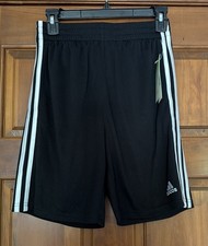 Adidas AH5547 Large 14/16 Classic Gray White Stripped Shorts Reg 25  12735 