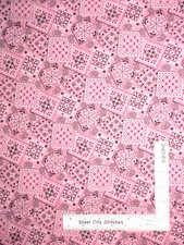 Bandana Western Cowboy Cowgirl 27" Length Pink Cotton Fabric DYE LOT2