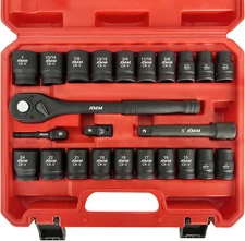1/2" Drive Impact Socket Set SAE & Metric