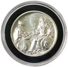 2 Oz Silver BUFFALO VS MICI PAN AMERICAN High Relief Round.
