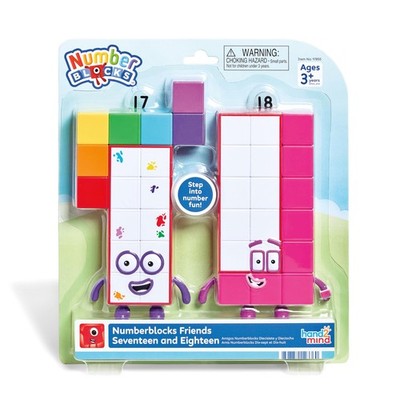 hand2mind Numberblocks Friends Seventeen and Eighteen Figure Pack, Ages 3+