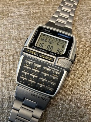 CASIO DBC-V500 Easy Rec Data Bank Digital Watch Japan Working Used
