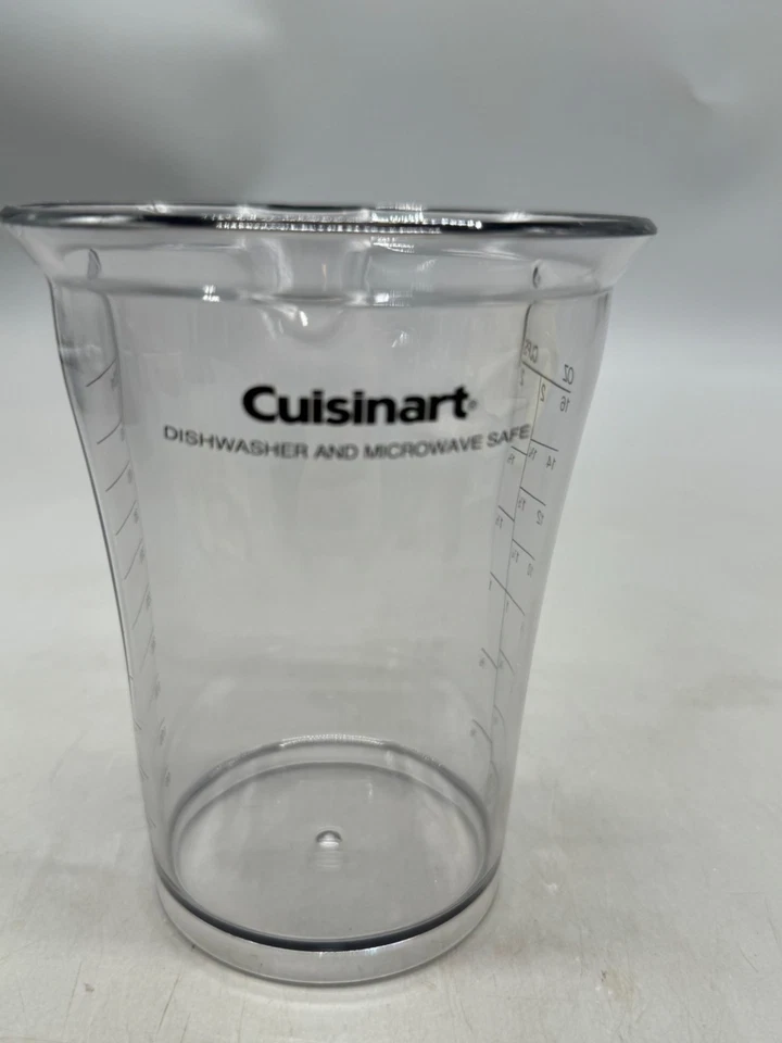 Cuisinart 2 tazas de plástico transparente taza medidora herramienta de cocina caño de verter LEER NUEVO Foto 3 de 4