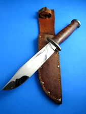 WWII WW2 MARK 6" KINFOLKS   FIGHTING  / UTILITY KNIFE EXC  COND