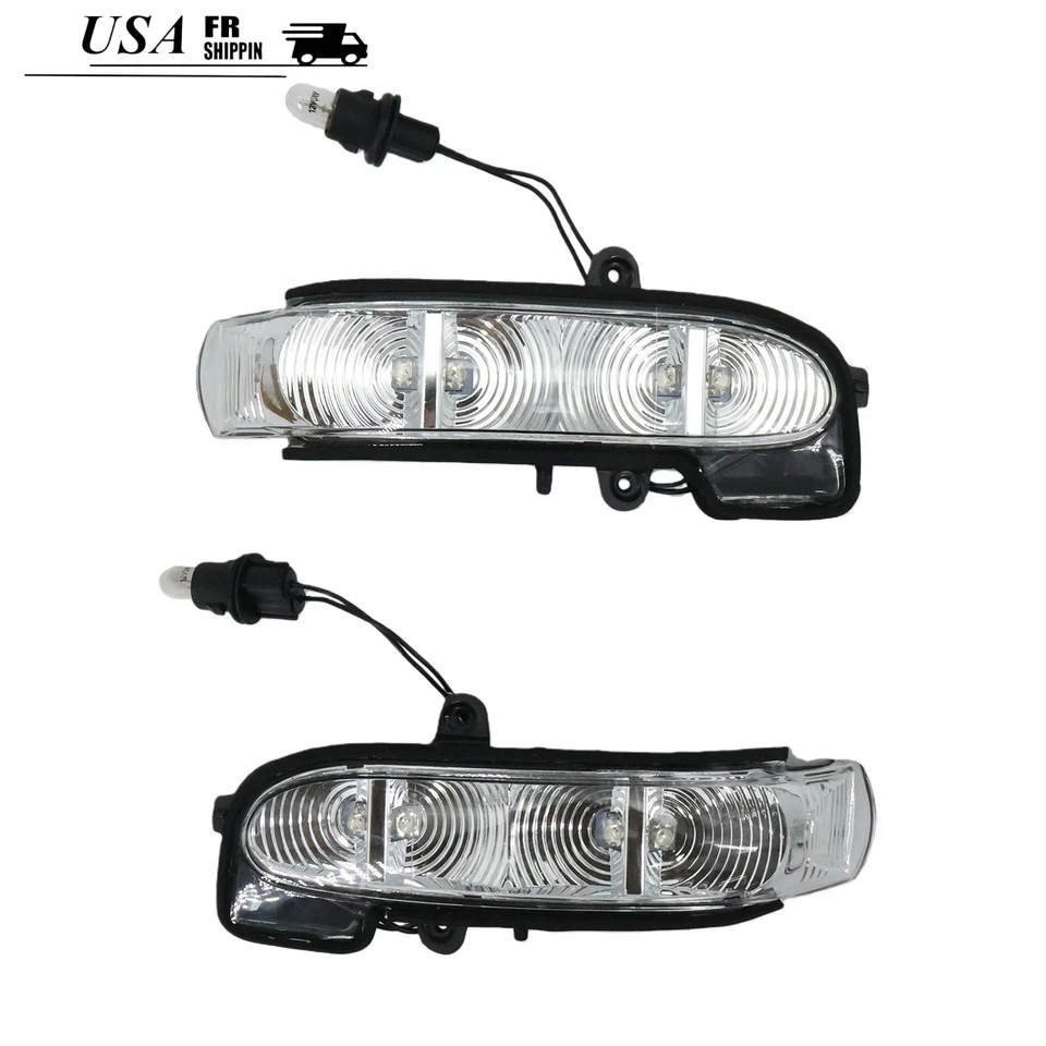 2X Luz de señal de giro del espejo lateral L+R para Mercedes Benz Clase E W211 S211 2002-06 Foto 4 de 4
