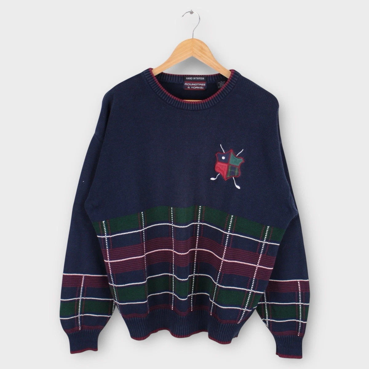 Roundtree & Yorke 100% Cotton Crewneck Sweaters for Men for sale 