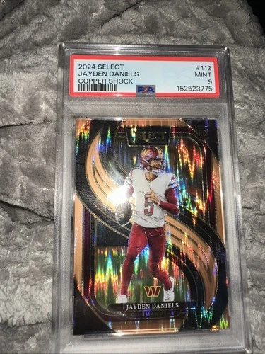 2024 Panini Select - Premier Level Jayden Daniels #112 Copper Shock Prizm /299RC