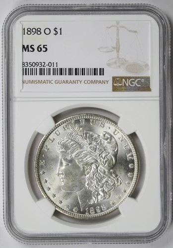 1898-O Morgan Dollar Silver $1 MS 65 NGC