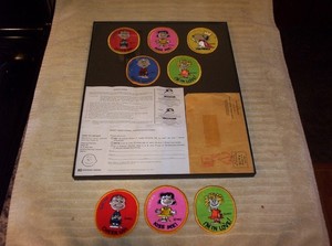 VINTAGE 1971 PEANUTS CHARACTERS IRON ON PATCHES - SET of 5 - PLUS MORE - NOS