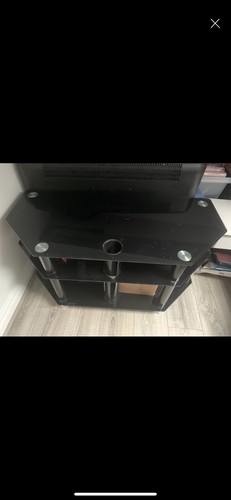 Montright Glas TV-Ständer - schwarz (BGT4B)