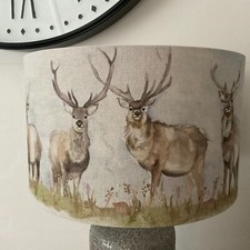 New Lampshade Handmade in UK - Voyage Maison Moorland Stag Fabric
