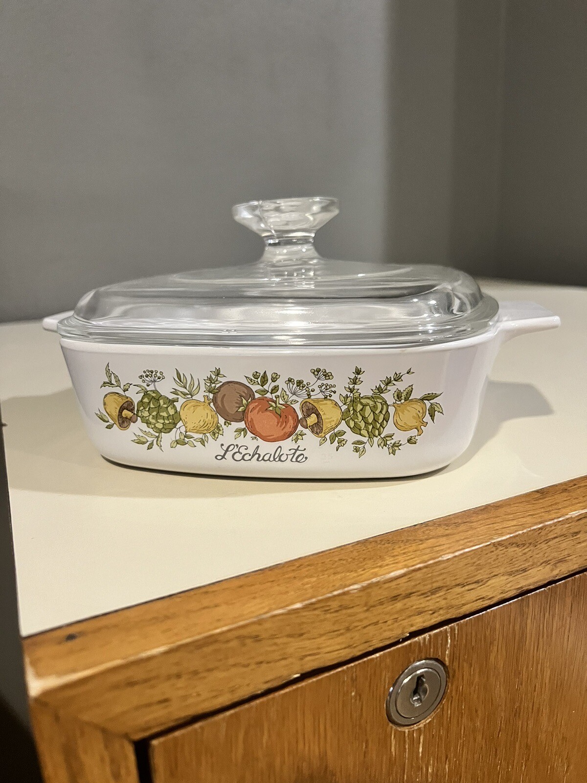 Corning Ware 1 Quart Spice Of Life L’Echalote A1B Casserole Dish w/ Pyrex Lid eBay