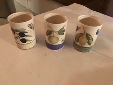3 WEDGWOOD SARAH’S GARDEN QUEEN’S WARE STORAGE CONTAINERS 1997 ENGLAND