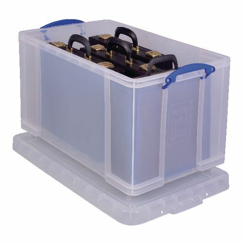 Really Useful Box 84 Litre Storage Box Clear Free Delivery | eBay
