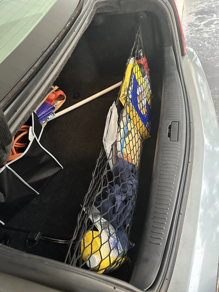 Rear Trunk Envelope Style Mesh Cargo Net for CADILLAC STS Sedan 2005-2011 New - Image 4 of 4