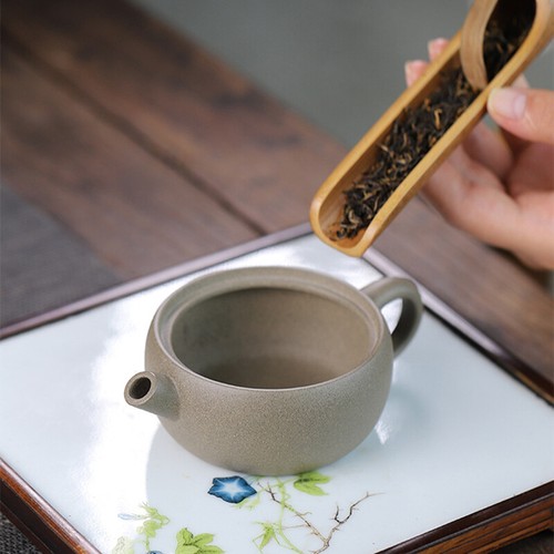 Big Mouth Tea Pot For Pu'er Tea Full Handmade Hanwa Pot Marked Zisha Qingduan - Picture 7 of 12