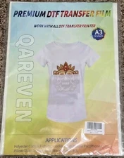  3 Packs of A3 Premium DTF Transfer Film 50 Sheets In Each Pack 35.00 For All.