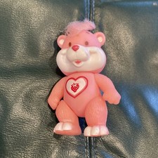 Vintage 1983 Soma Love Pets Pink Bear Figure Strawberry Care Bears Fakie KO