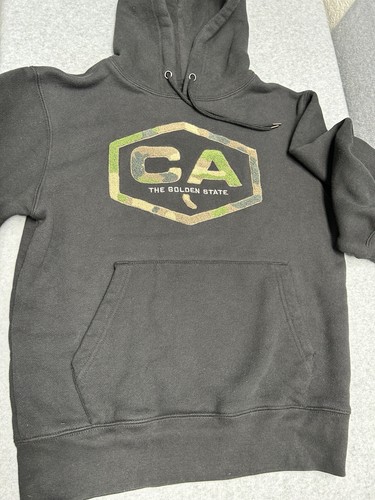 State Of Mine California Men Sweatshirt Size S Black Pullover Long Sleeve Hoodie - Bild 6 von 14