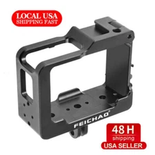 NEW Camera Metal Cage Case Extend Cold Shoe 1/4 Screw Hole