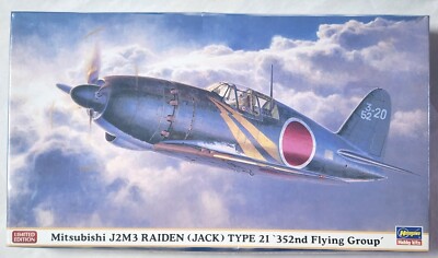 Hasegawa 1/48 Mitsubishi J2M3 Raiden (Jack) Type21 352nd Flying Group Model Kit