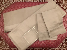 d porthault Point d’Orgues Cotton Sateen Super king Bed Set