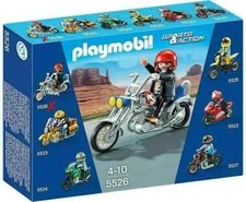 Ref.5526 LA MOTO CHOPPER BLEU - Sports & Action