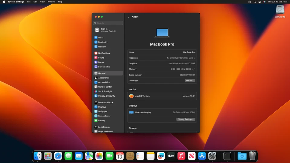 Hackintosh/Dualboot Dell Lattitude 7440 14" i7-4600u 2,10ghz 512GB SSD 8GB - Bild 2 von 4
