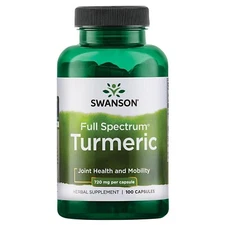 Swanson Premium Brand Turmeric Whole Root Powder, 720 mg, 100 Gelatin Caps