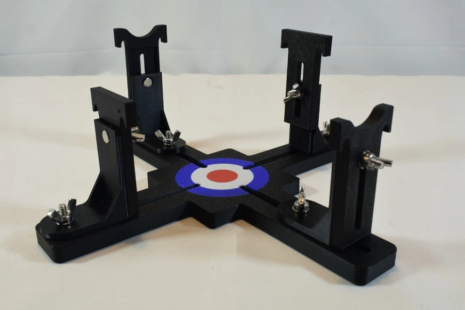 Model Aircraft Jig Paint Stand With Dual Support Size Options - Black - Image 3 of 4