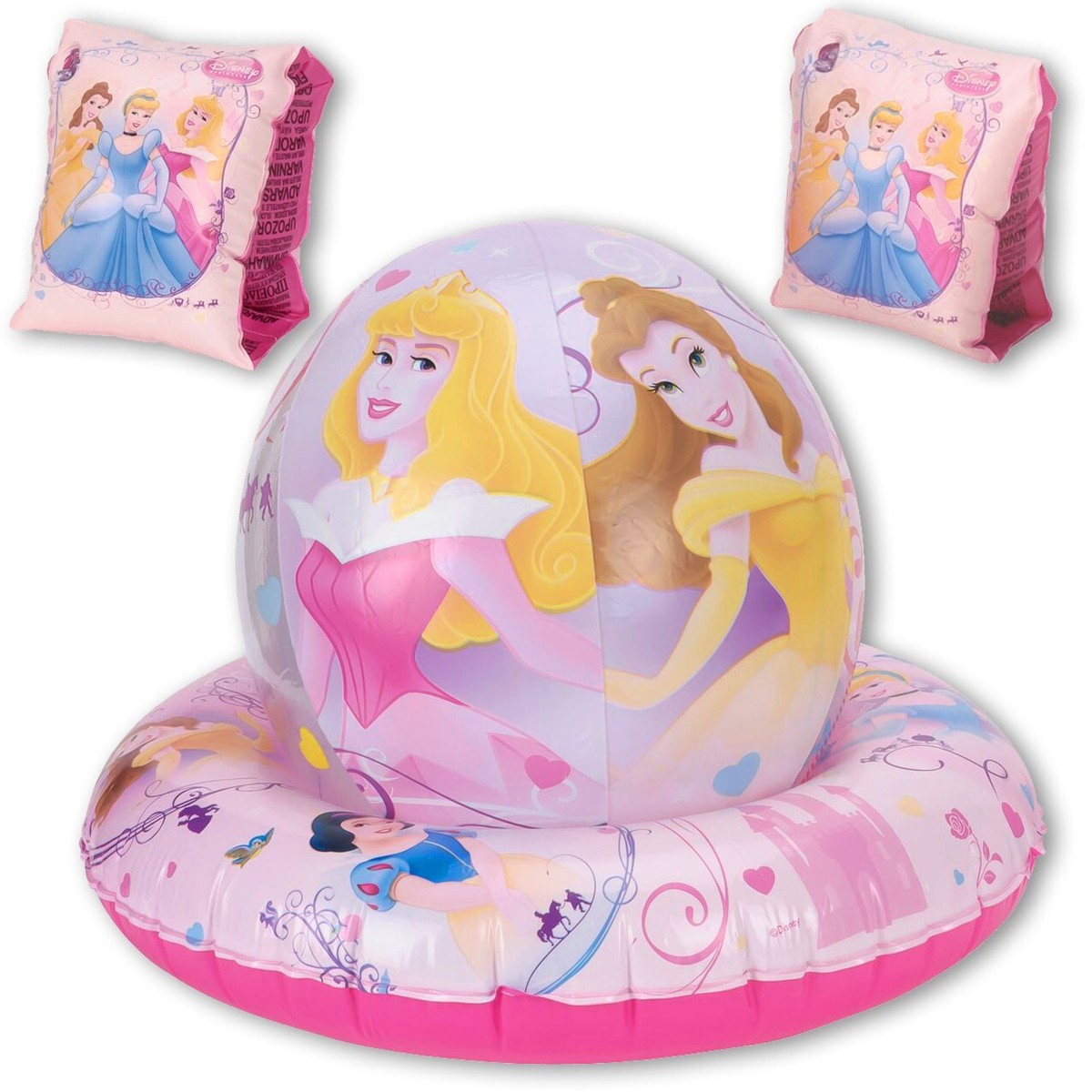 Disney Princess Snow White Aurora Belle Beach Ball Armbands Swim