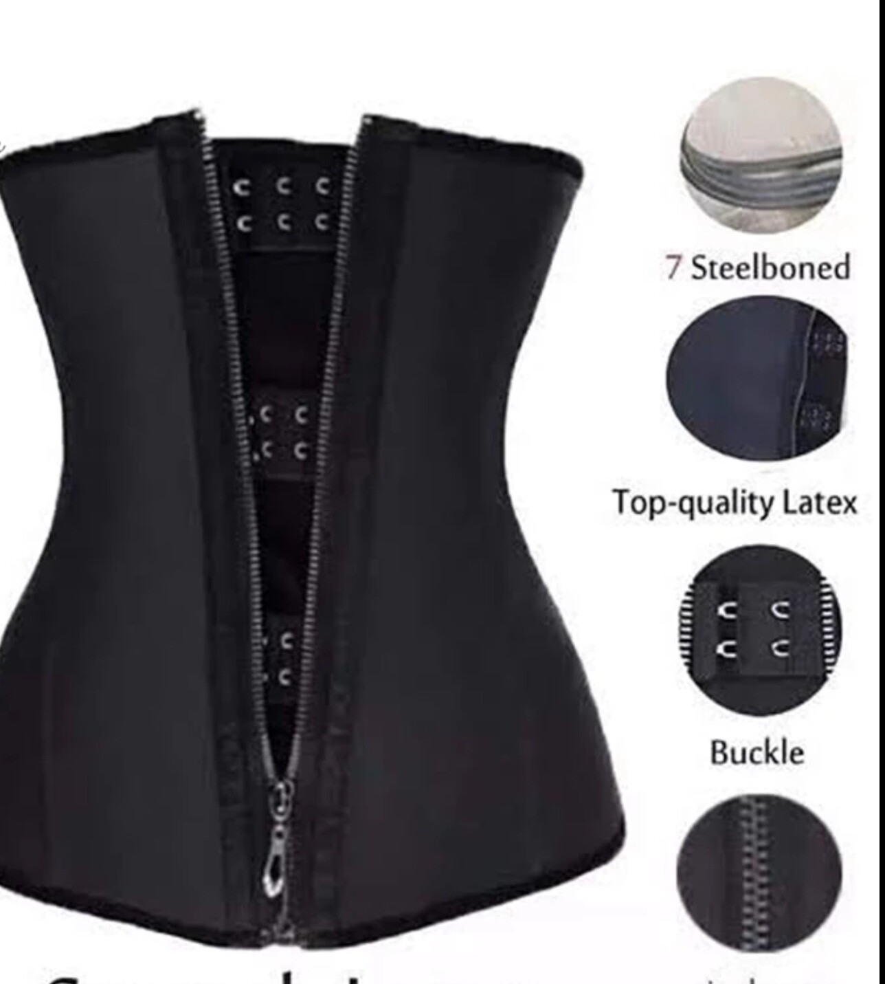 Corset en latex sous la poitrine pour sublimer vos robes de soirée
