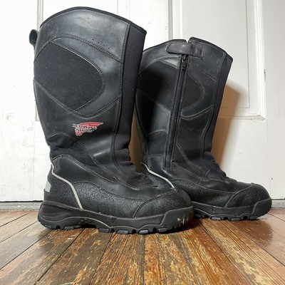 Red Wing 3049 Boots Size 9 EE 17” Pac Motorcycle Insulated Zipper 