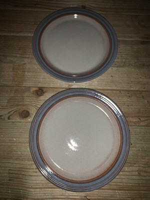 2 Denby Heritage Blue Rim Salad/side Plates 8.25 Inches | eBay UK