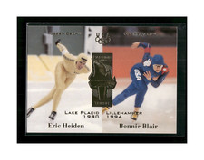 1996 Upper Deck Olympicard Passing the Torch Eric Heiden Bonnie Blair #126