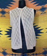 VTG 70  s Devon Union Made Open Knit Sweater Vest. Medium.
