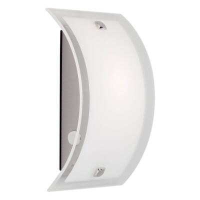 BRILLIANT Lampe Elysee Wandleuchte edelstahl/weiß | 1x C35, E14, 40W, geeignet f