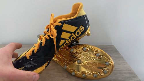 Adidas Freak X Carbon Mens Football Gold Football Cleats Sample Rare Design 14 - Video 1 of 1