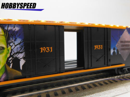 MTH RAILKING HALLOWEEN FRANKENSTEIN EXPRESS TRANSPORT 1931 BOXCAR 30-70130C NEW - Picture 8 of 11