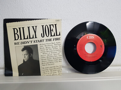 Billy Joel - We didn't Start the fire  House of blue Light 1989 Single 7'' Platte