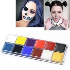 Body Painting Palette 12 Colors Refreshing Irritating Face Paint Palet