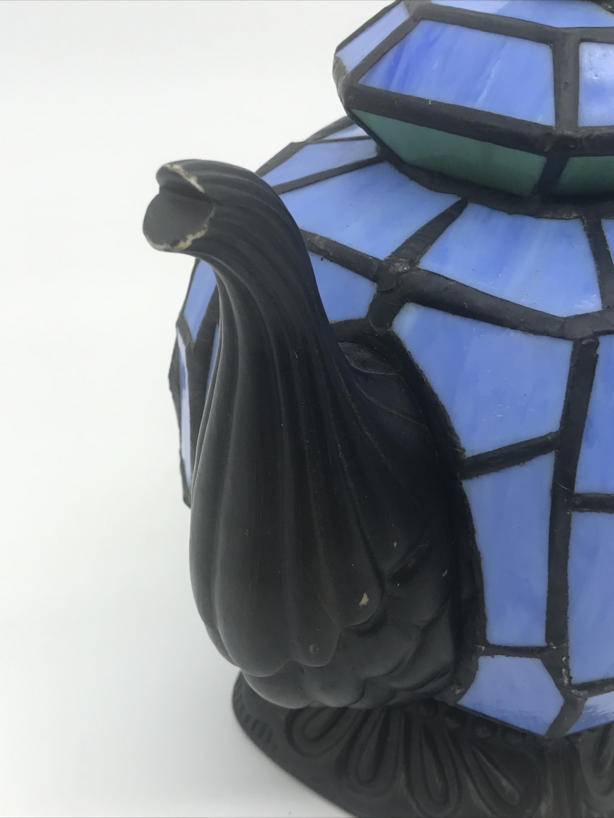 Tiffany Style Stained Glass Teapot Table Lamp by Cheyenne Tea Party