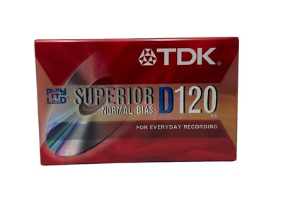 TDK Superior Normal Bias 120min Audio Cassette (D120)