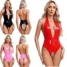 Women's Leotards Backless Rompers Sleeveless Bodysuit Bodycon Jumpsuit Party