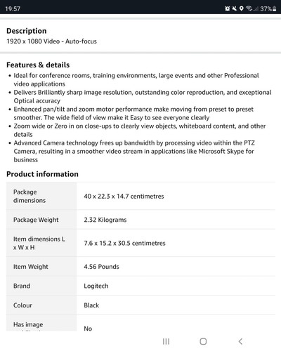 logitech ptz pro 2 - Afbeelding 3 van 5